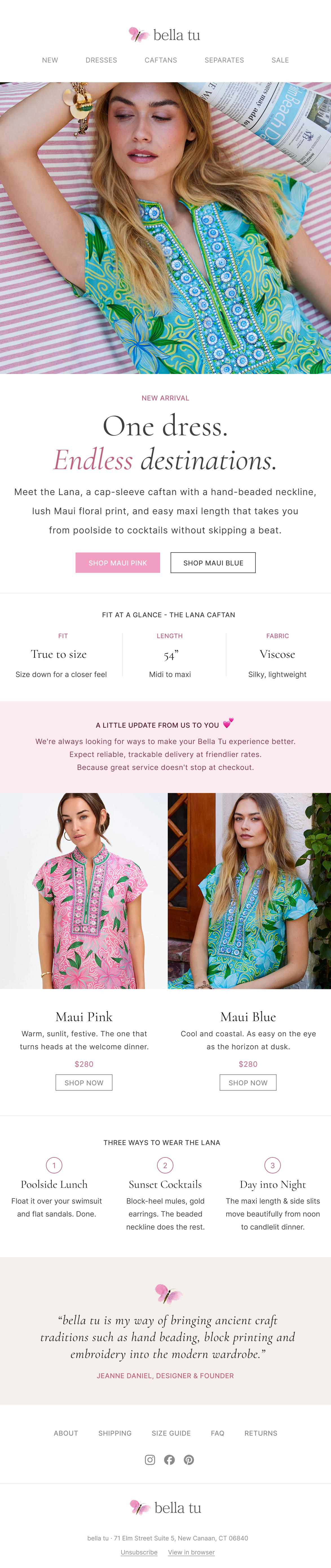 Newsletter mockup